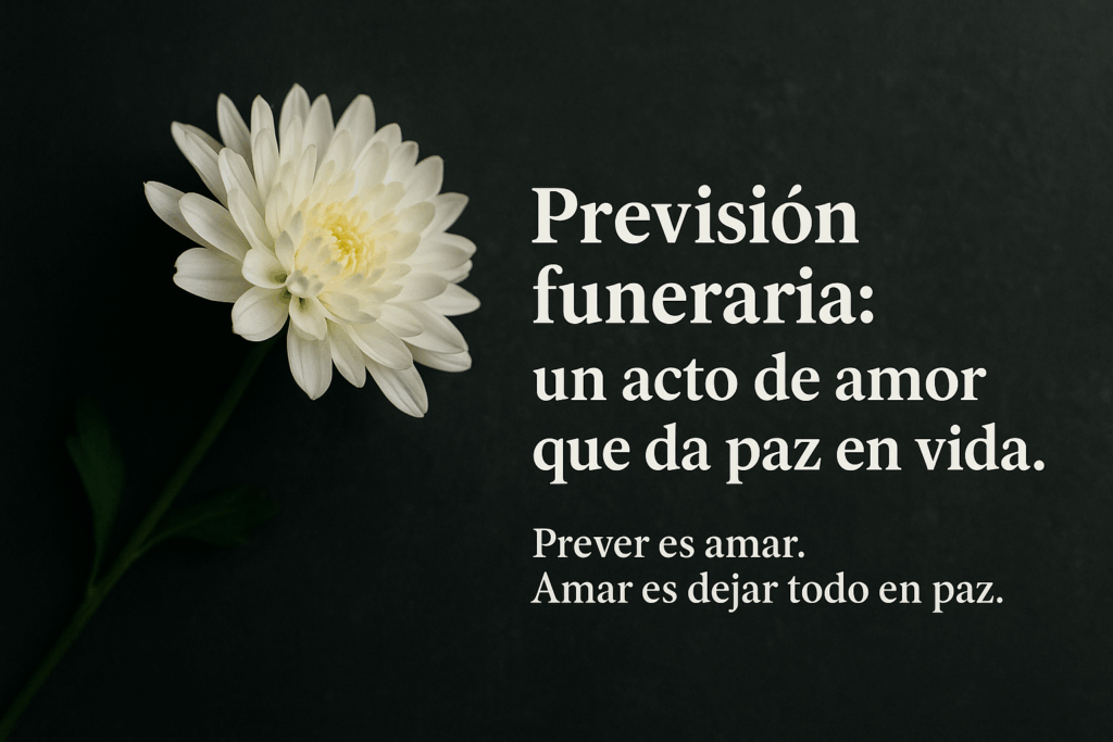 Previsión funeraria: un acto de amor que da paz en vida