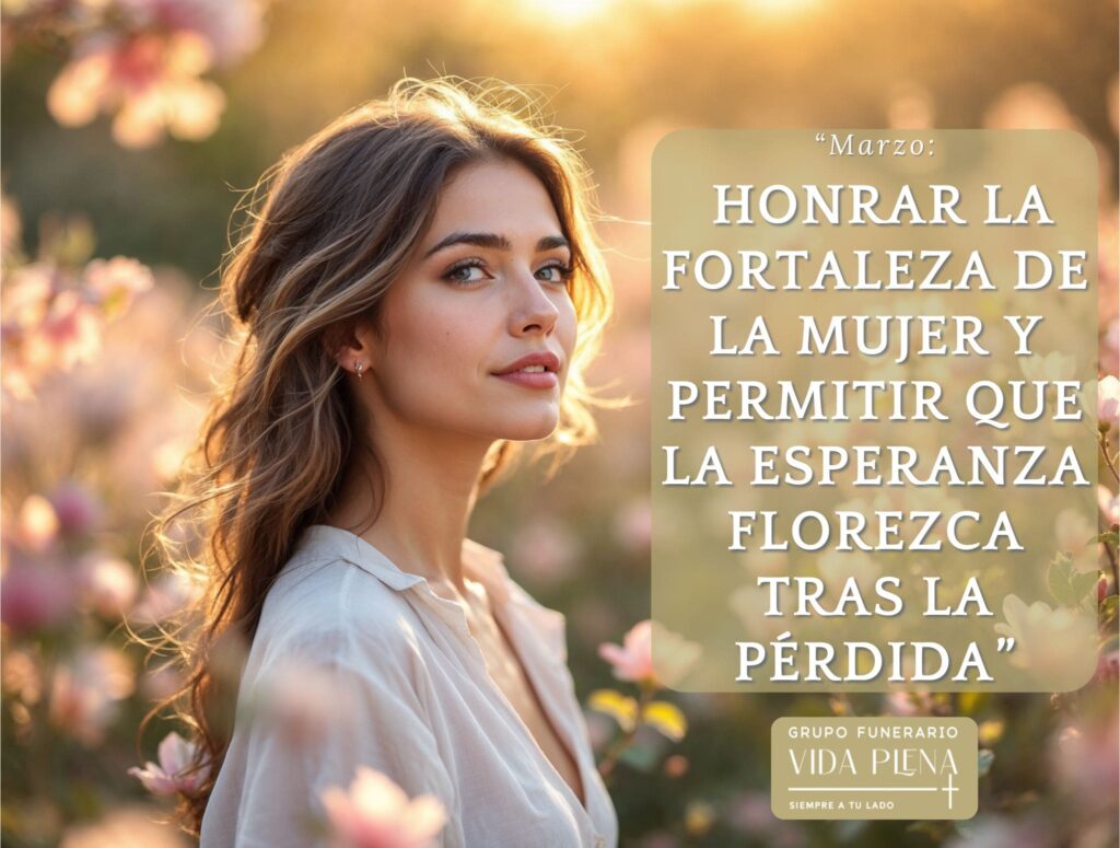 Marzo: honrar la fortaleza de la mujer y permitir que la esperanza florezca tras la pérdida