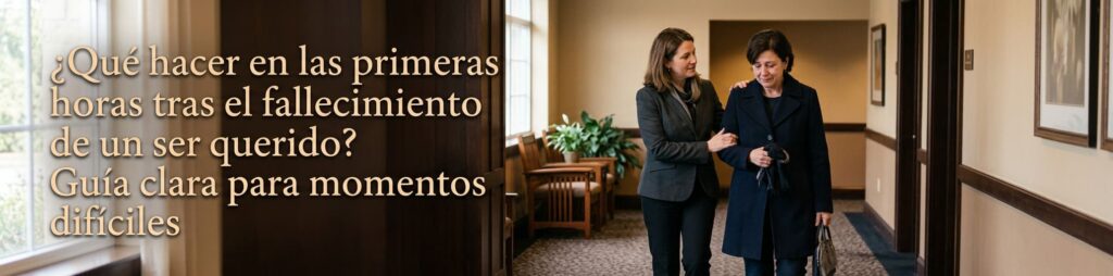 ¿Qué hacer en las primeras horas tras el fallecimiento de un ser querido? Guía clara para momentos difíciles